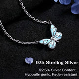 Limited Edition 2026 Luminous Dream Blue Butterfly Necklace
