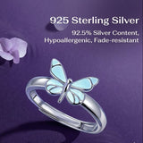 2026 Limited Edition Luminous Butterfly Ring - Azure Glow