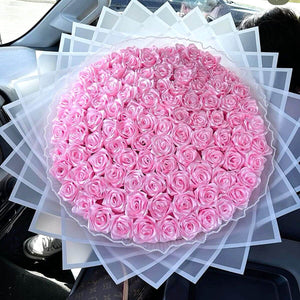 Pink Glitter Roses Bouquet Madeofrose®