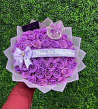 💕Glittering Everlasting Rose Bouquet – Gift for Anniversaries & Milestones