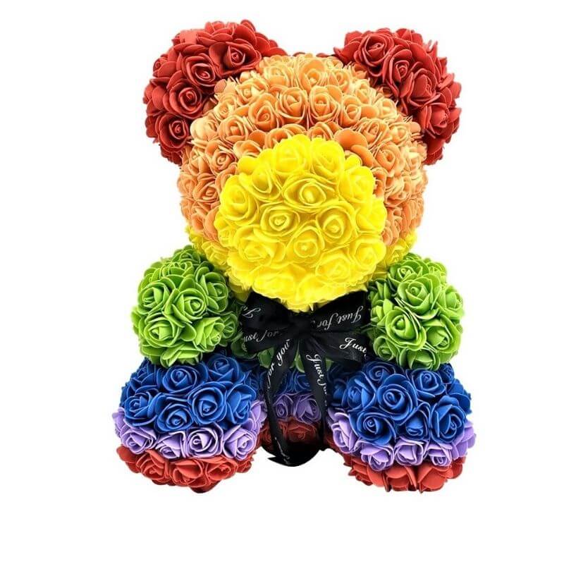 Exclusive Rainbow Rose Bear -  Rainbow Three