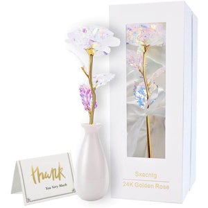 Galaxy Rose With Vase -  With-Vase