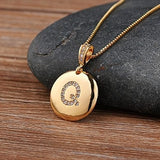 Custom Letter Necklace Pendant -  Q