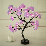 Led Rose Tree Lamp -  Purple