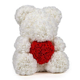 Rose Bear With Exclusive Bag⭐ - Madeofrose White-Red-With-MADEOFROSE-Bag