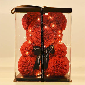 Luxury Rose Bear With LED Gift Box - Madeofrose