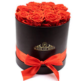 front view Madeofrose® Round Red Roses Box 12