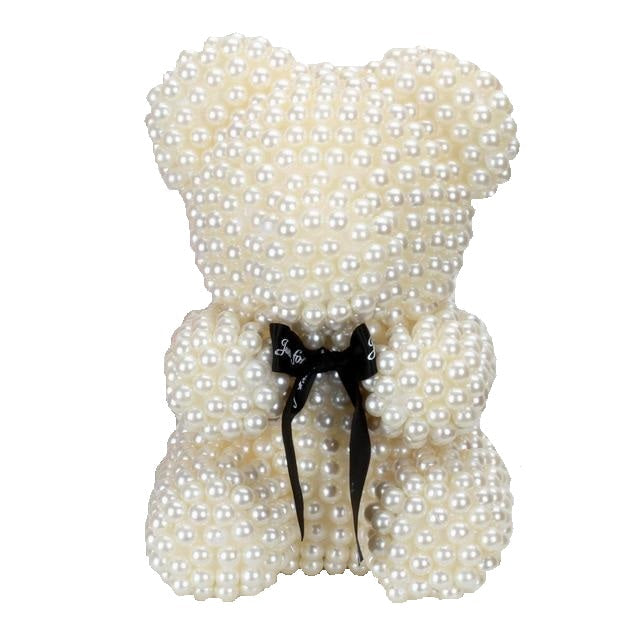 Exclusive Pearl Rose Bear [NEW 2025 Design] -  Pearl - white background